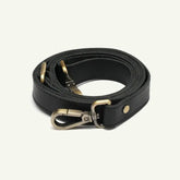 Leather purse strap black medium by Mayacraft